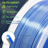 iSANMATE Silk Dual Blue Silver PLA 1.75mm Filament 1kg roll