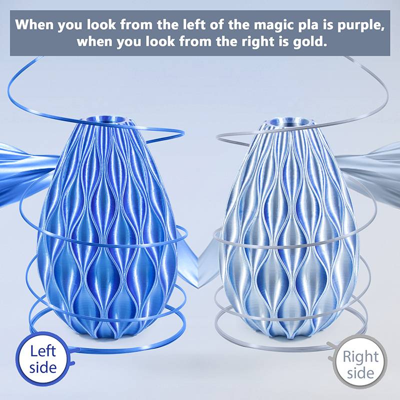 iSANMATE Silk Dual Blue Silver PLA 1.75mm Filament 1kg roll