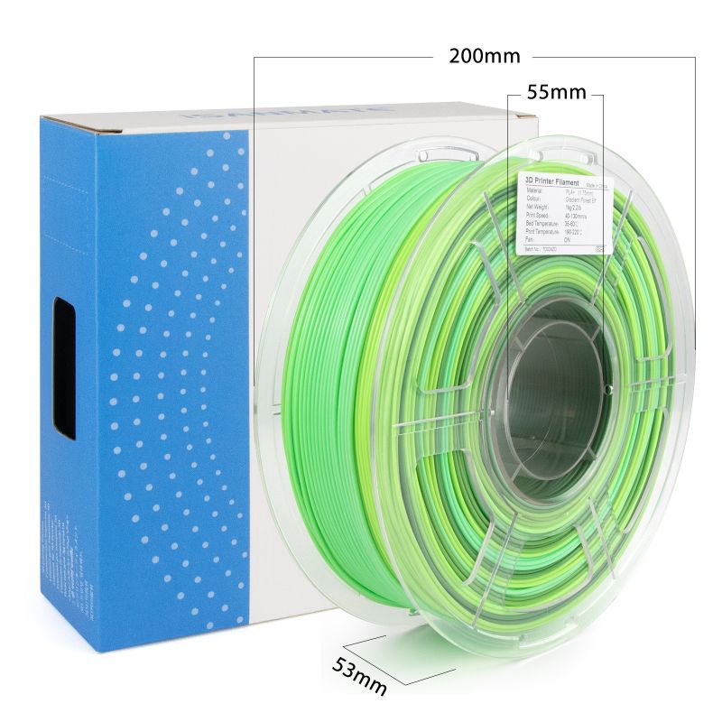iSANMATE PLA+ [Forest Elf] Matte GRADIENT 1.75mm Filament 1kg roll