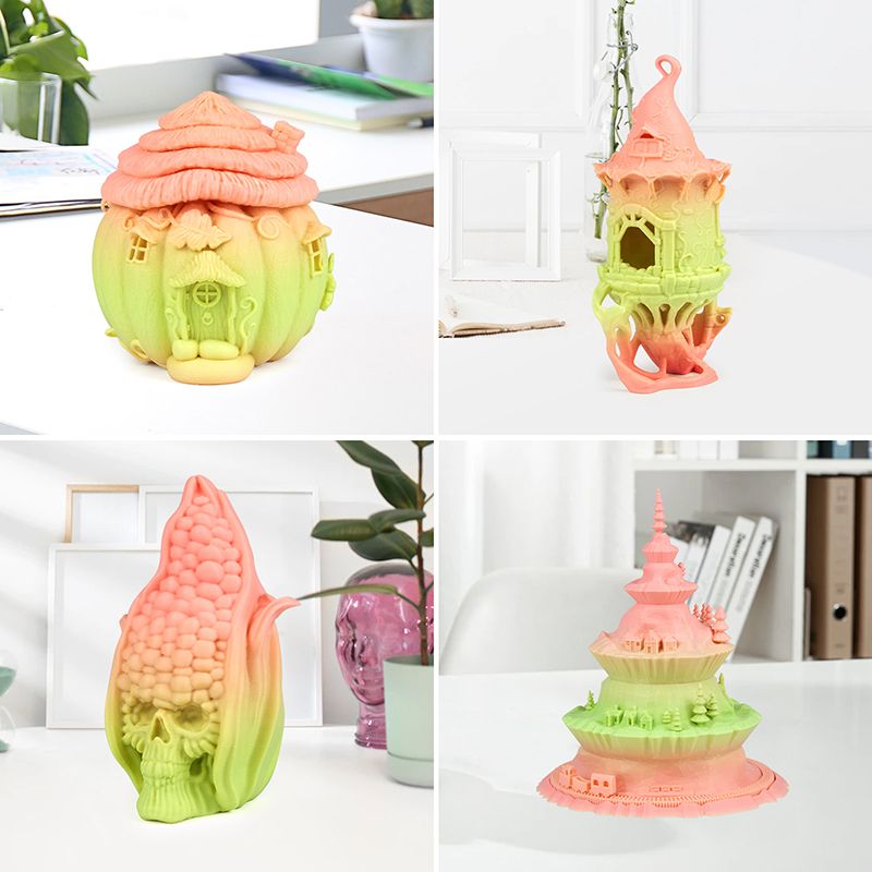 iSANMATE PLA+ [PINK-CANDY GREEN] Matte GRADIENT 1.75mm Filament 1kg roll