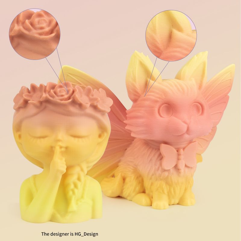 iSANMATE PLA+ [Sunset] Matte GRADIENT 1.75mm Filament 1kg roll