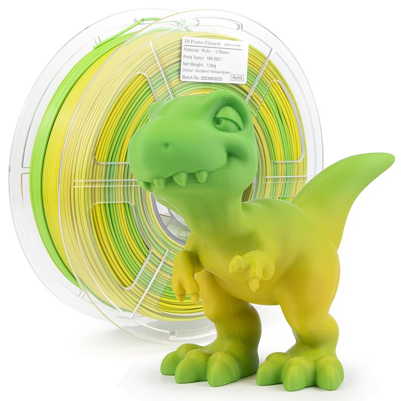 iSANMATE PLA+ [YELLOW-GREEN] Matte GRADIENT 1.75mm Filament 1kg roll