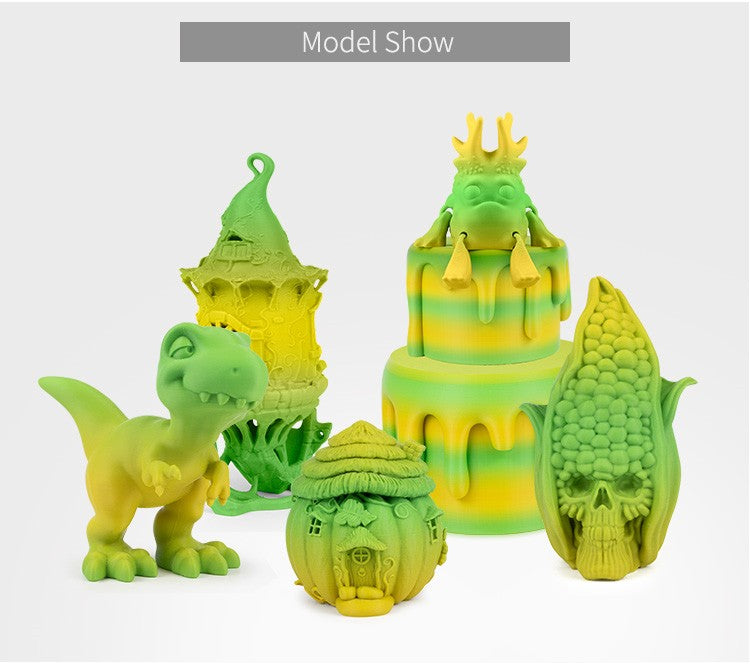 iSANMATE PLA+ [YELLOW-GREEN] Matte GRADIENT 1.75mm Filament 1kg roll