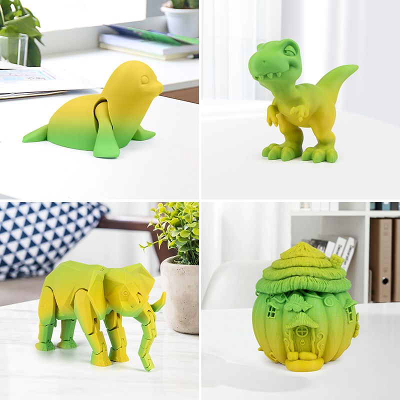 iSANMATE PLA+ [YELLOW-GREEN] Matte GRADIENT 1.75mm Filament 1kg roll