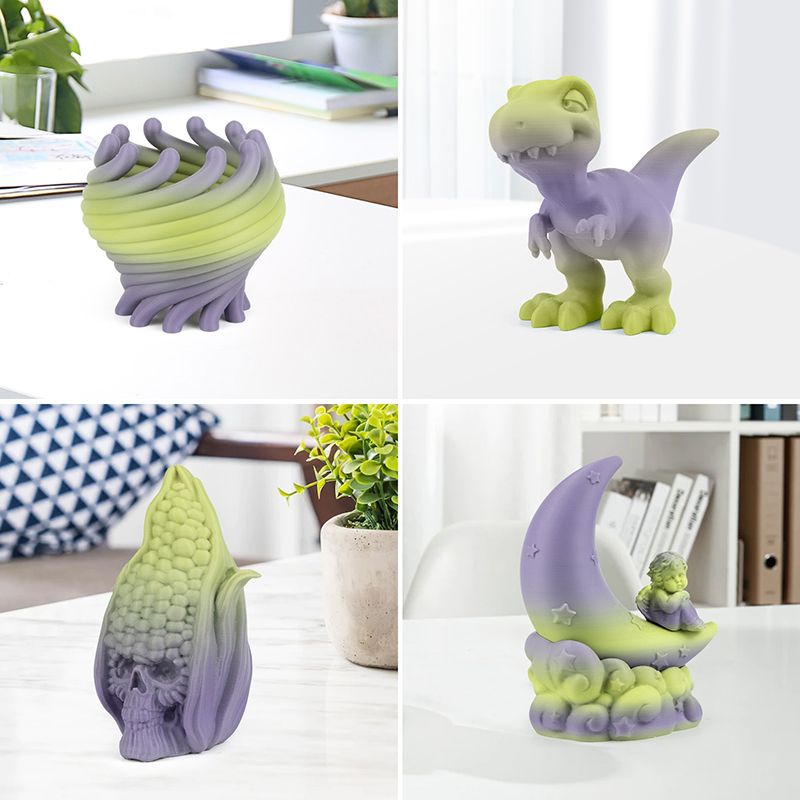 iSANMATE PLA+ [YELLOW-PURPLE] Matte GRADIENT 1.75mm Filament 1kg roll