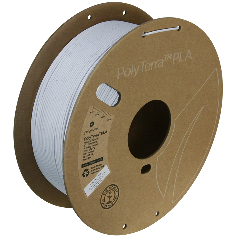 PolyTerra PLA Marble 1kg- White Filament
