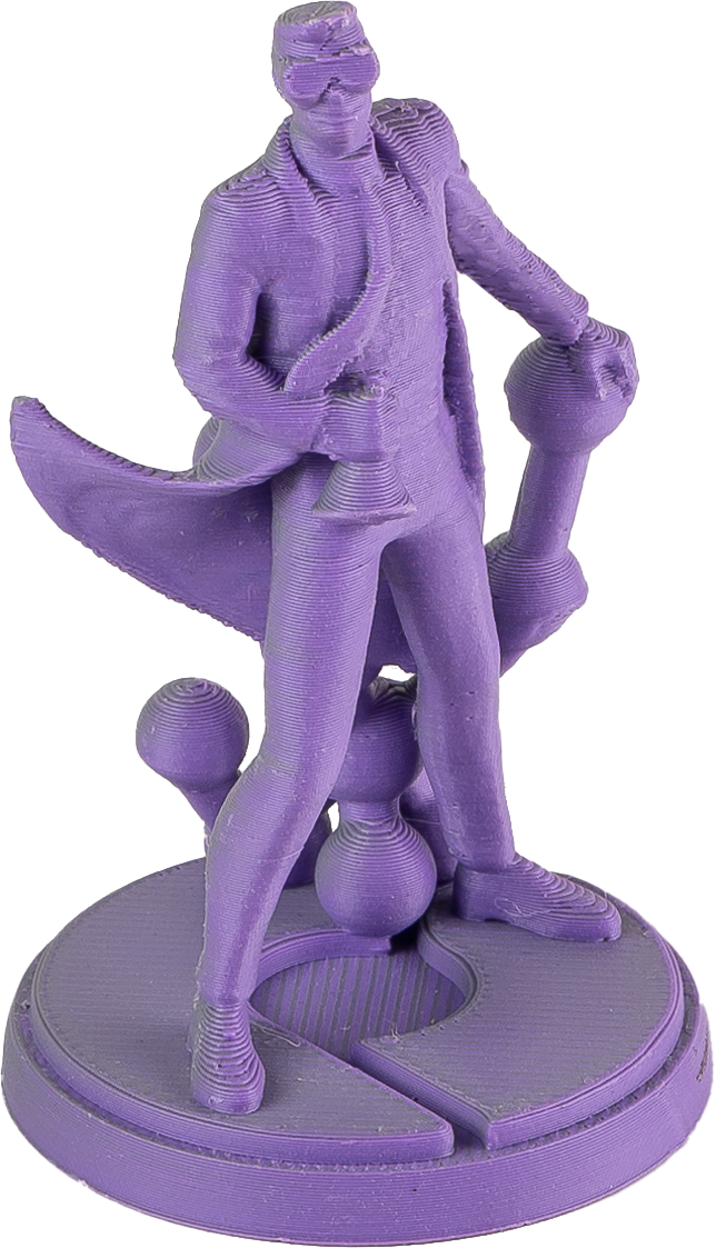 PolyTerra PLA Dual 1kg- Foggy Purple (Grey-Purple) Filament - view 2