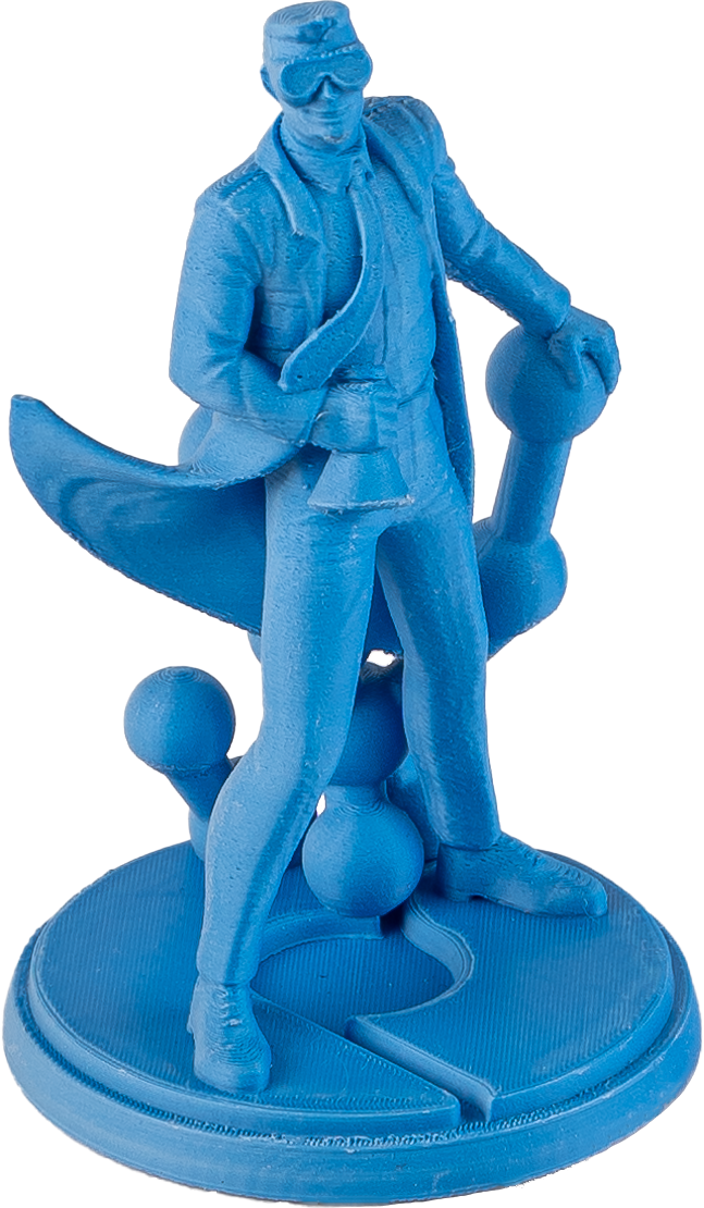 PolyTerra PLA Dual 1kg- Glacier Blue (Ice-Blue) Filament - view 2