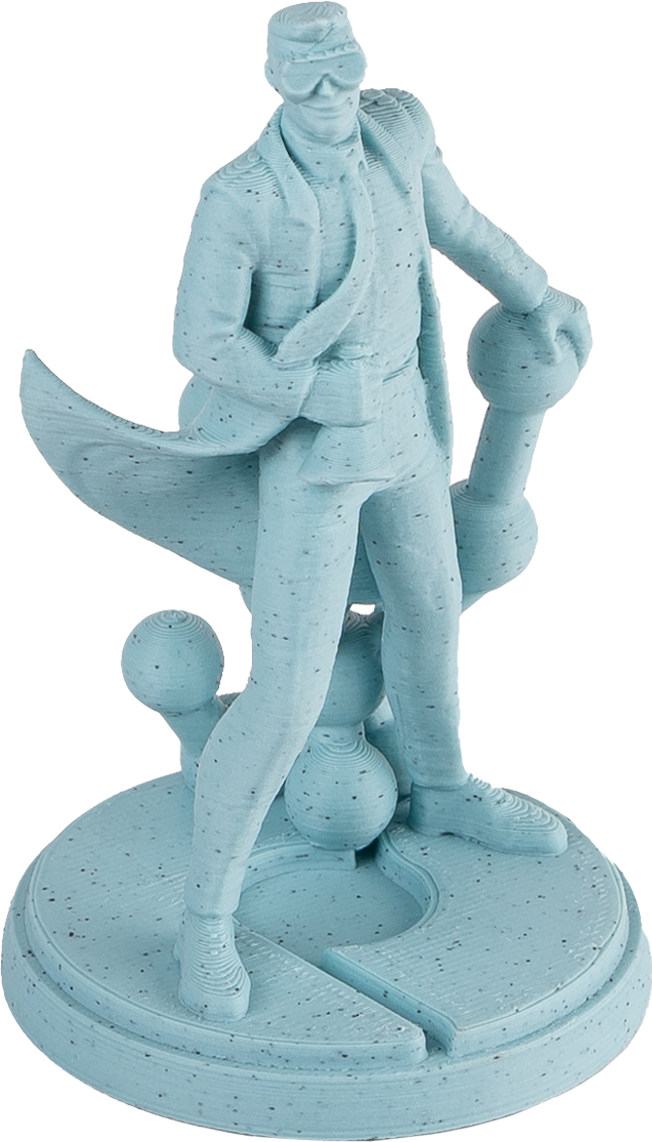 PolyTerra PLA Marble 1kg- Slate Grey Filament - view 2