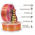 iSANMATE Silk [Red-Gold-Black] Pla Tri Colour 1.75mm Filament 1kg roll