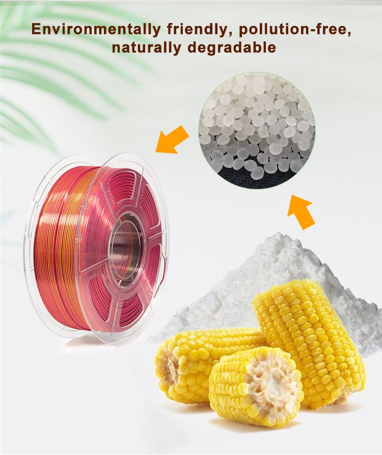 iSANMATE Silk [Red-Gold-Black] Pla Tri Colour 1.75mm Filament 1kg roll