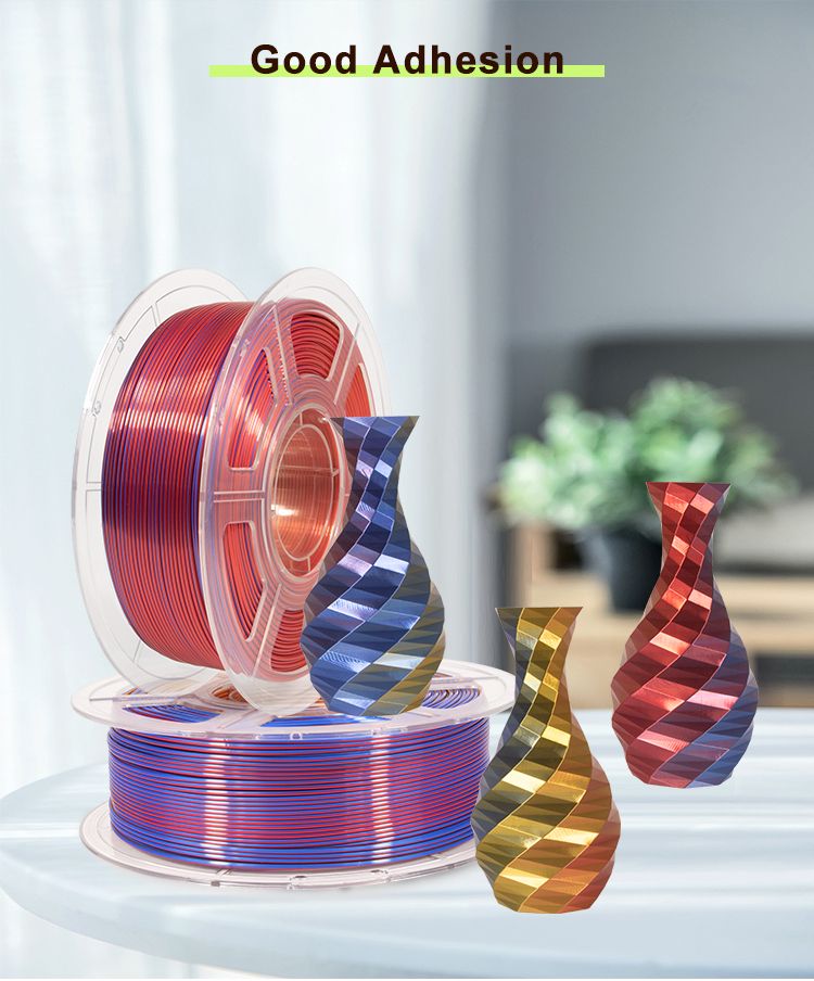 iSANMATE Silk [Red-Gold-Blue] Pla Tri Colour 1.75mm Filament 1kg roll