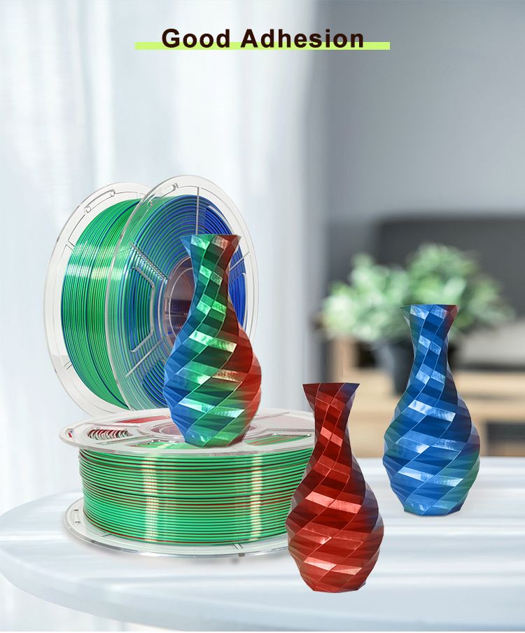 iSANMATE Silk [Red-Green-Blue] Pla Tri Colour 1.75mm Filament 1kg roll - view 9