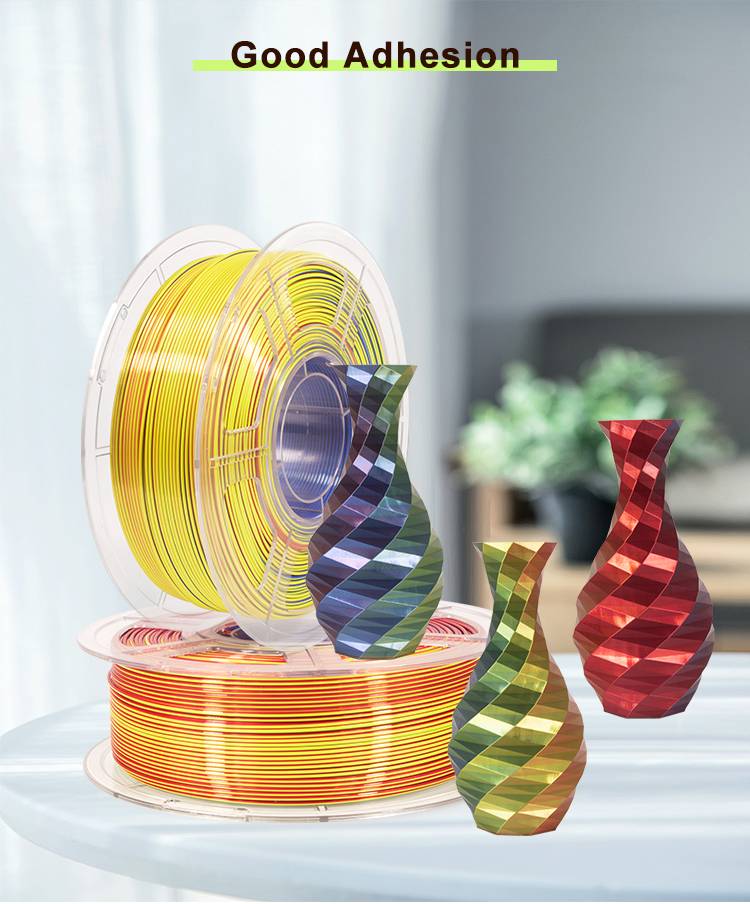 iSANMATE Silk [Red-Yellow-Blue] Pla Tri Colour 1.75mm Filament 1kg roll