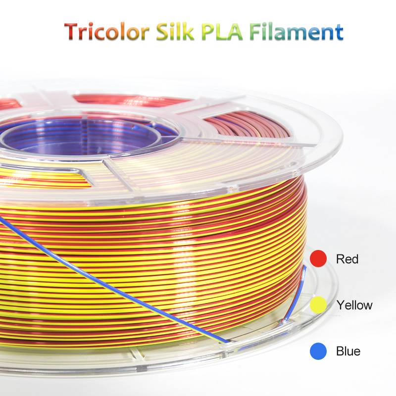 iSANMATE Silk [Red-Yellow-Blue] Pla Tri Colour 1.75mm Filament 1kg roll