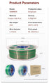 iSANMATE Silk [Rose Red-Green-Blue] Pla Tri Colour 1.75mm Filament 1kg roll