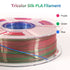 iSANMATE Silk [Rose Red-Green-Blue] Pla Tri Colour 1.75mm Filament 1kg roll