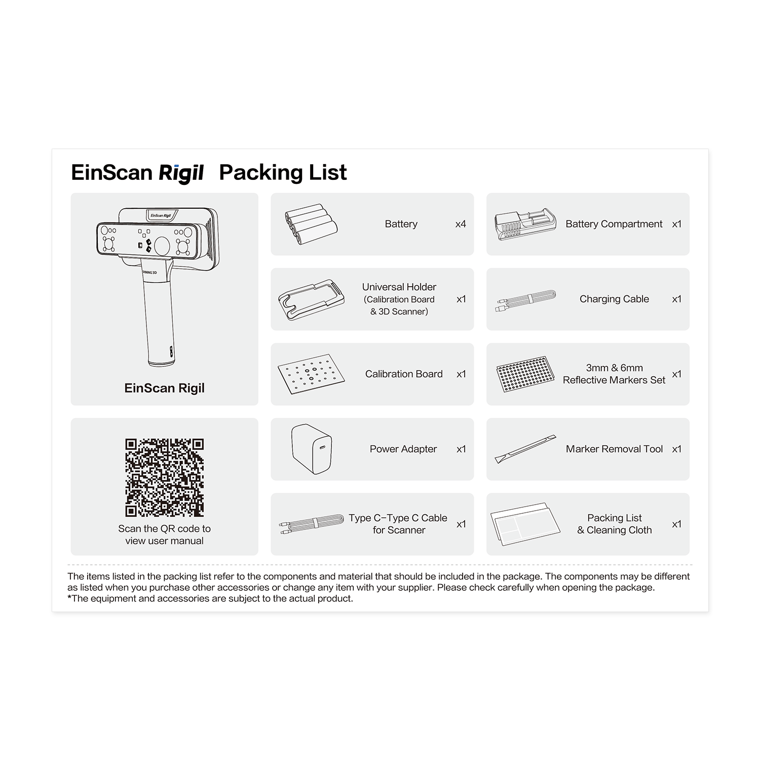 NEW - Einstar Rigil Handheld 3D Scanner - Blue Laser