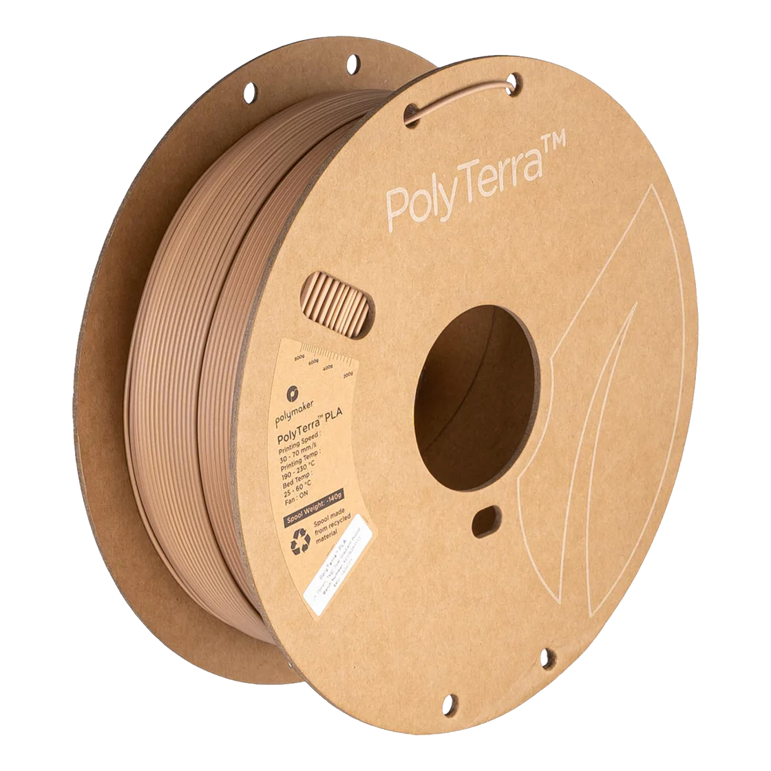 PolyTerra PLA 1kg - Dual Wood Gradient