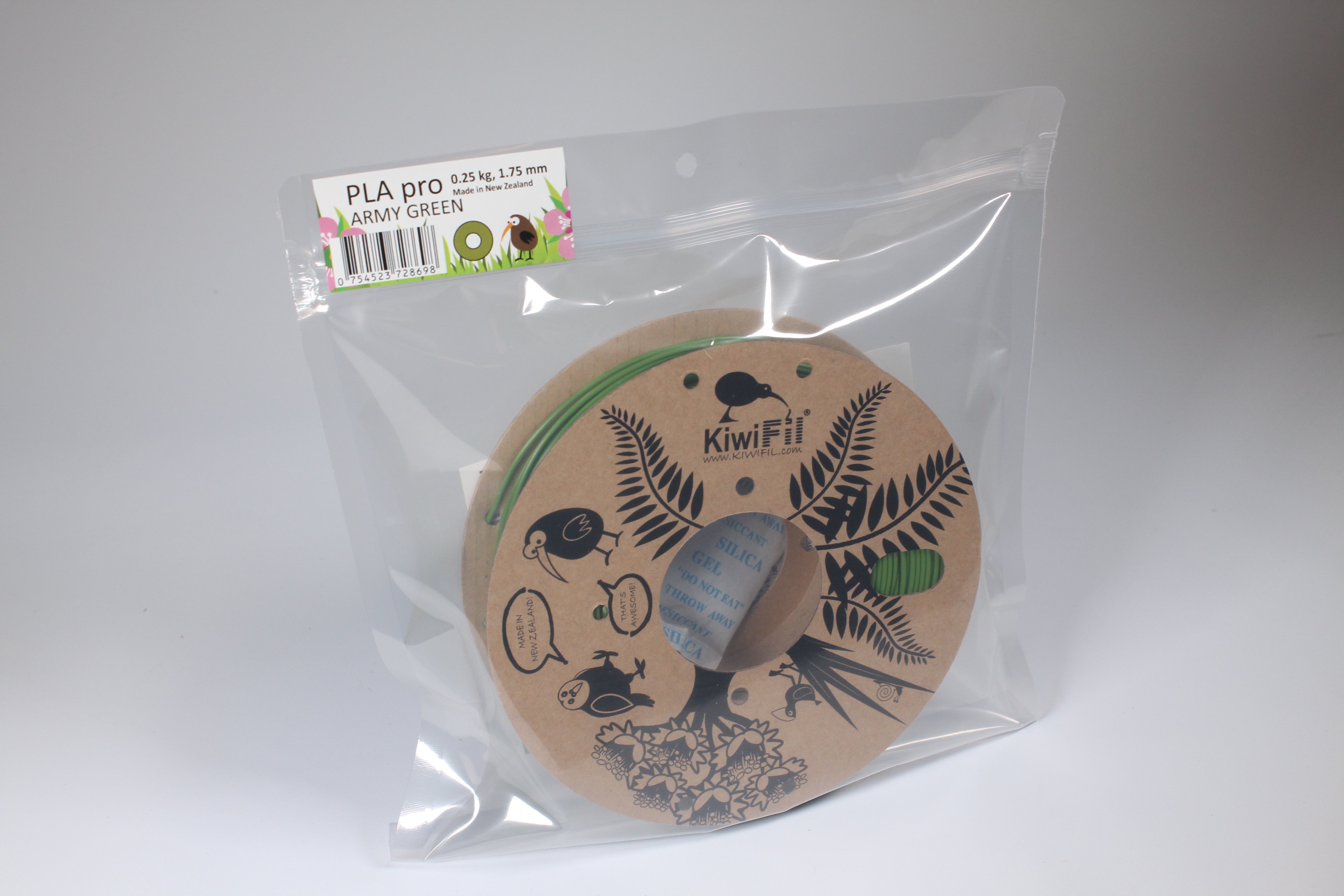 KiwiFil PLA Pro 1.75mm Army Green 250g