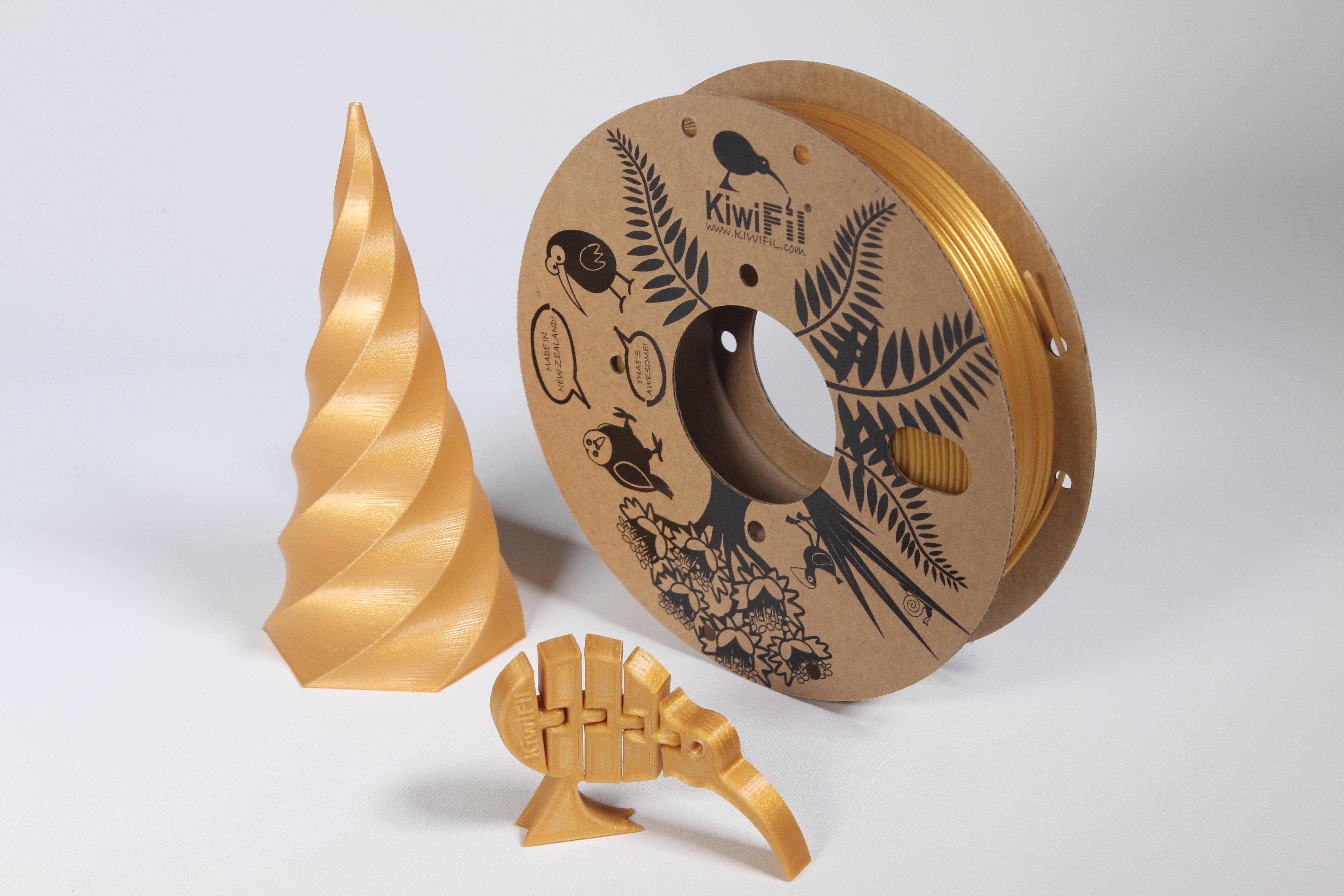 KiwiFil PLA Pro 1.75mm Gold 250g