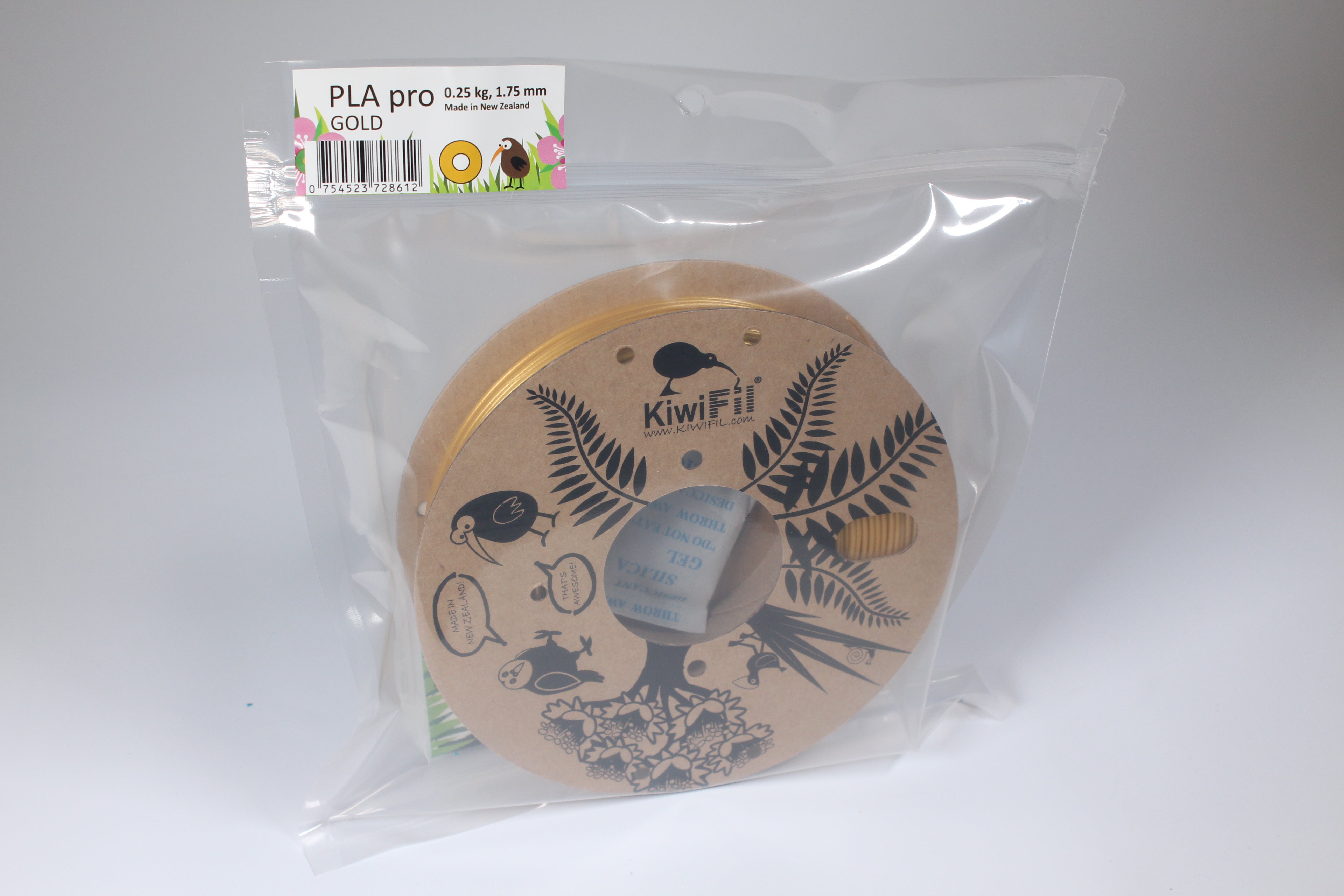 KiwiFil PLA Pro 1.75mm Gold 250g
