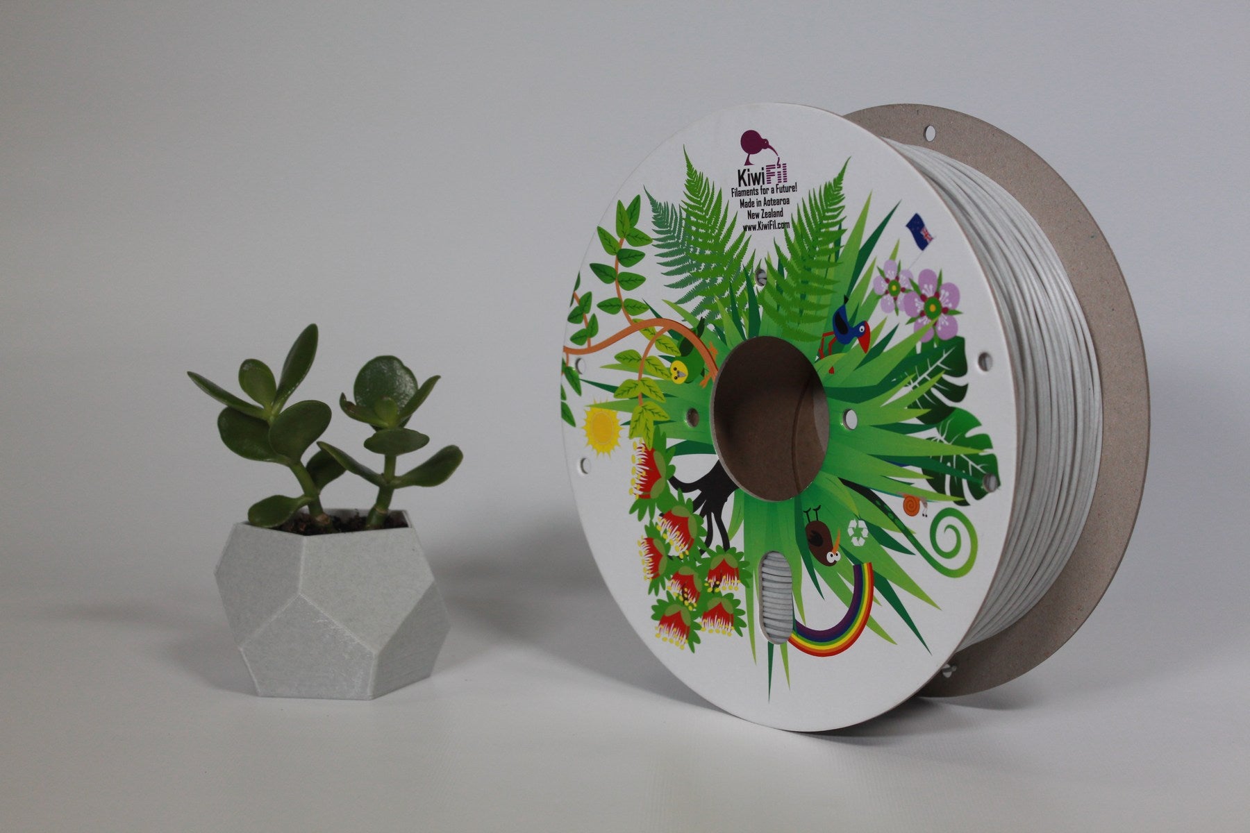 KiwiFil Tough PLA Pro 1.75mm Light Marble 1kg and 5kg Filament