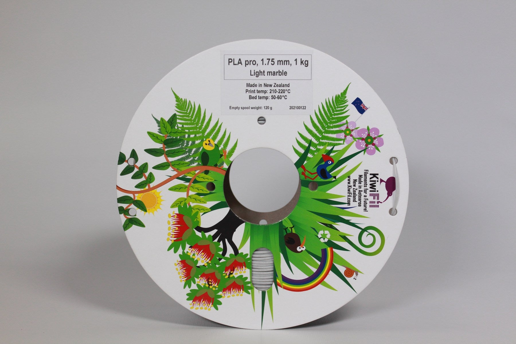 KiwiFil Tough PLA Pro 1.75mm Light Marble 1kg and 5kg Filament - view 4